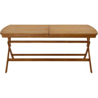 Miliboo Mesa De Jard&iacute;n Extensible De Madera Maciza Con Extensiones 180-240 Cm Canopee