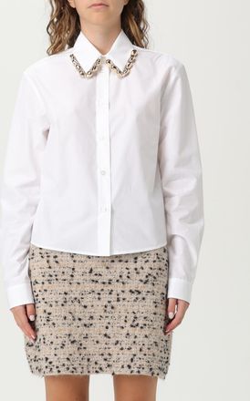Fabiana Filippi Camicia classica Fabiana Filippi in popeline con dettaglio chain