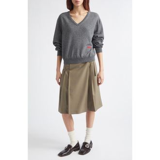 EENK Front Pleated Convertible Shorts in Khaki at Nordstrom, Size X-Small
