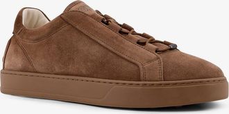 Tod's Mens Suede Sneakers Brown Leather Trainers