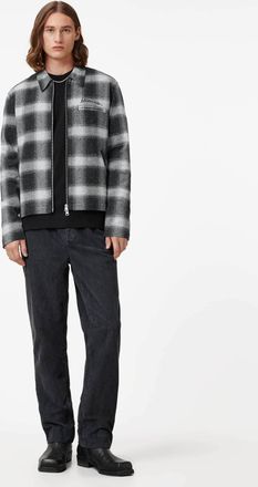 AllSaints Cotton Elm Corduroy Straight Fit Trousers, Size: 28