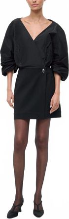 Staud Orion Mini Dress In Black
