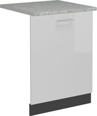 Vicco Tapa Del Lavavajillas R-line, Blanco Alto Brillo, 60 Cm, Et M&aacute;rmol