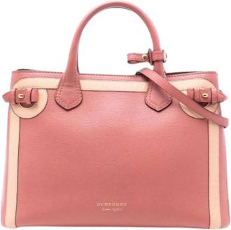 Burberry Pre-owned Handbags, female, Pink, Size: ONE SIZE Pre-owned The Banner
