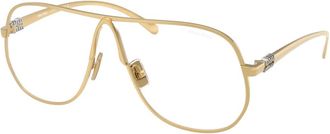 Miu Miu Stijlvolle zonnebril in zwart - Dames - Brillen - Geel - 66 MM - Accessoires