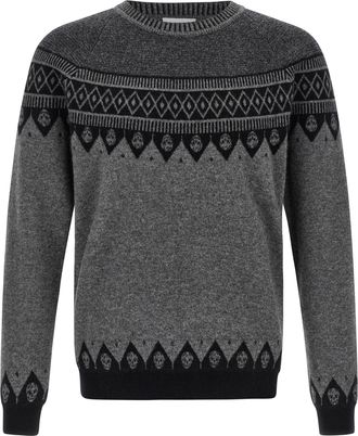 Alexander McQueen Mens Skull Sweater