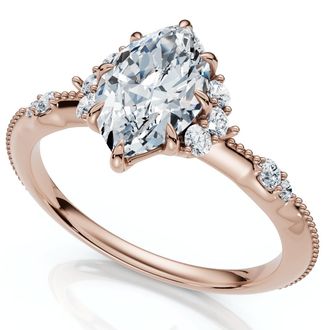 Pompeii3 1.20Ct Marquise Viviana Diamond Engagement Ring 14k Gold Lab Grown EF/VS