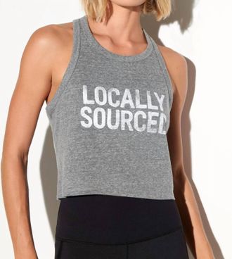Spiritual Gangster Jones Racer Tank In Heather Grey
