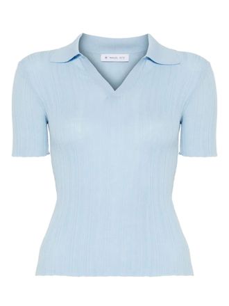 Manuel Ritz ribbed T-shirt - Blue
