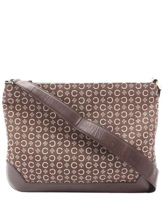 Celine Celine Brown Canvas C Macadam Shoulder Bag (Authentic Pre-Loved)