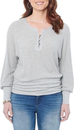 Wit & Wisdom Thermal Knit Top in Hcr-Heather Cream at Nordstrom, Size X-Large