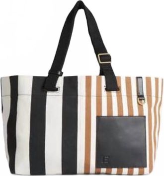 Inou&iuml; Editions Cabas Strap Tote In Bicolor Stripe