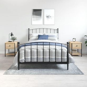 vidaXL Comodini 2 pz Rovere Sonoma 34x35,5x45 cm in Legno Multistrato - Vidaxl