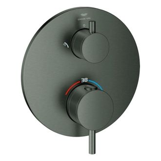 GROHE Grifo De Ducha Thm Atrio 24358 Fms Para 35604 2-v-desv. Hard Graphite Cep., 24358al0
