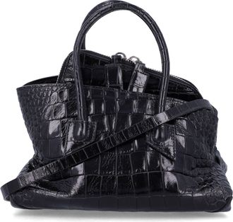 The Attico La Passeggiata Mini Croc-Embossed Bag