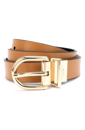 Kate Spade New York reversible belt in Bungalow /Black at Nordstrom, Size X-Large
