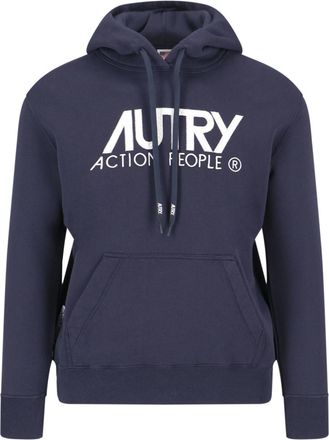 Autry Blue Cotton Sweatshirt