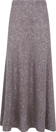 D.exterior D. EXTERIOR Flared Skirt Soft Alpaca
