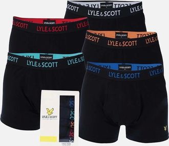 Lyle & Scott Lyle And Scott Mens Mens Miller 5 Pack Boxer Shorts - Black - Size: 33/32/32