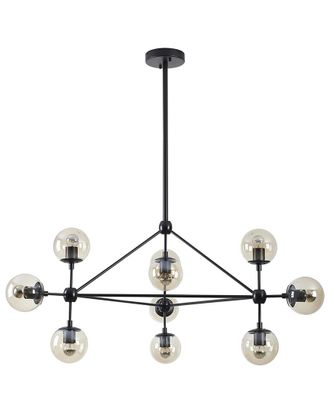 Bethel International 10-Light Chandelier With Glass Shades