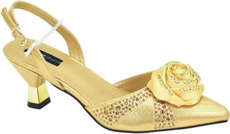 Generic Rhinestoness Women Shoes And Bags Set Nigeria Party Pumps With Handmade Flowers Set