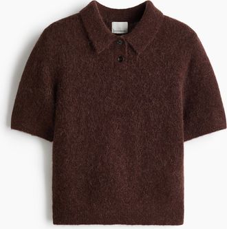 H&M Alpaca-blend polo shirt - Beige