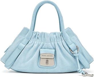 Marc Jacobs The Suede Cristina Small Satchel Satchel Womens Handbags Blue Mist