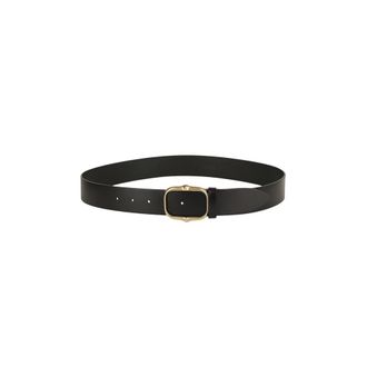 Isabel Marant Holis Riem - Dames - Riemen - Zwart - 90 CM - Leer - Accessoires