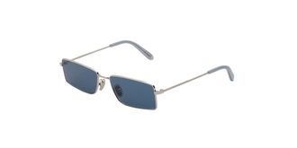 Retro Superfuture CHOPPER LIGHT BLUE 9K0 Mens Sunglasses Silver Size 55