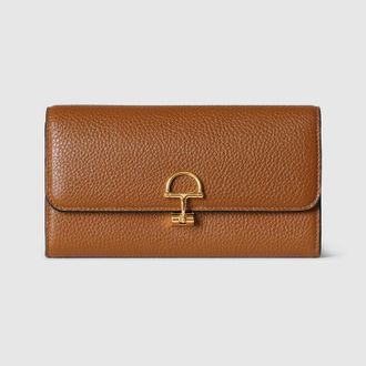 Gucci Softbit Continental Wallet, Brown, Leather