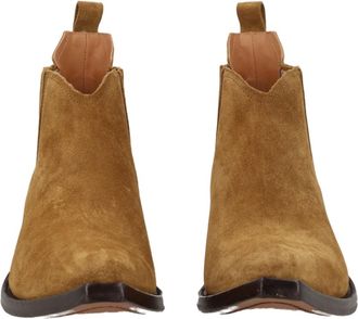 Maison Margiela Western Chelsea Heel-Less Suede Boots