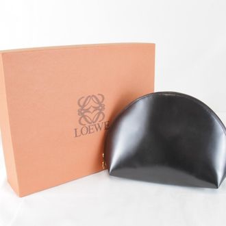 Loewe Black Leather Pouch (Pre-Owned)