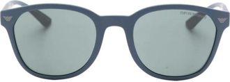 Emporio Armani Accessoires, Heren, Blauw, ONE Size, Ea 4225U Zonnebril