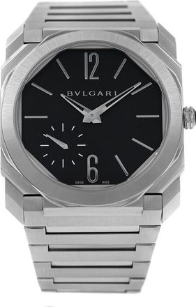 Bulgari Pre-owned Bvlgari Octo Finissimo Automatic Black Dial Mens Watch BGO 40 S XT