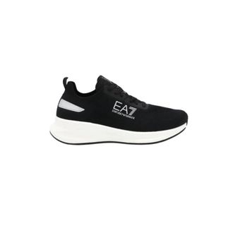 Emporio Armani X8X149 Xk 349 U008 - Heren - Sneakers - Zwart - 40 2/3 EU - Leer - Schoenen