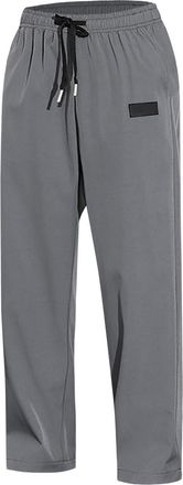 Generic Men Casual Chino Trousers, Loose Fit Straight Leg Trousers, Summer Stretchy Jogging Sweatpants, Baggy Lace-Up Trousers Pants, Business Office Work Pan