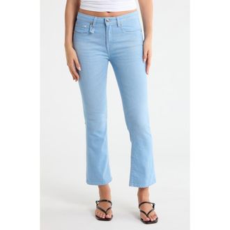 R13 Kick Fit Crop Flare Leg Jeans in Baby Blue Stretch at Nordstrom Rack, Size 29