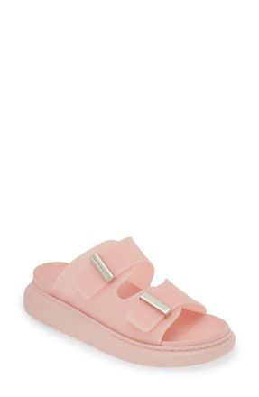サンダル・ミュール alexander mcqueen Pastel pink leather slippers Buy Alexander McQueen Wmns Logo Slides 'Pastel Pink