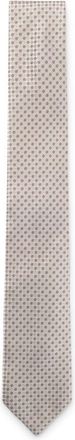 BOSS Silk-blend tie with micro pattern