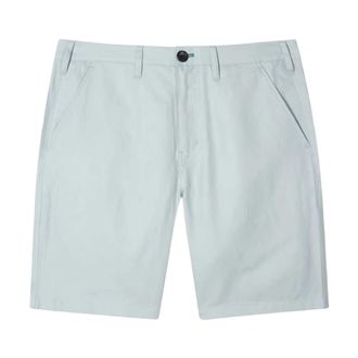 Paul Smith Piece-Dyed Cotton Linen Chino Shorts - male - Paul Smith - Casual Shorts - Blue - W34 - Shorts