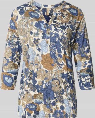 Soyaconcept Regular Fit Bluse aus Viskose-Mix Modell Felicity in Marine, Gr&ouml;&szlig;e XXL