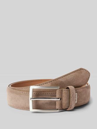 Monti Lederg&uuml;rtel mit Dornschlie&szlig;e Modell MONTREAL in Taupe, Gr&ouml;&szlig;e 100