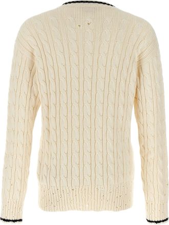 Marni Cable-Knit Cotton Sweater - Cream