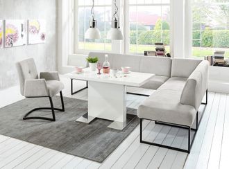 Exxpo Sofa Fashion Eckbank »Affogato, hoher Sitzkomfort, bequem« Frei im Raum stellbar