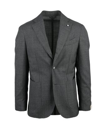L.B.M. 1911 Grey Wool Rounded Jacket