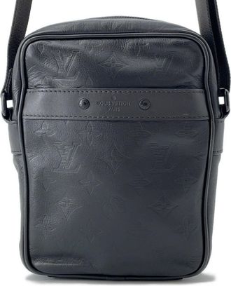 Louis Vuitton Monogram Shadow Black Noir Monogram Shadow Shoulder Bag (Pre-Owned)