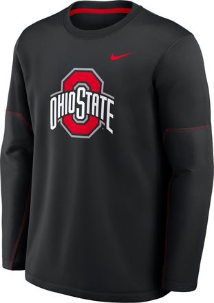 Nike Ohio State Sideline Coaches Nike Mens Therma-FIT College Long-Sleeve T-Shirt in Black | 03BR053YOH-6P4