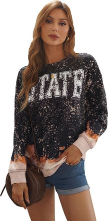 Azura Exchange Tiedye Staat Graphic Sweatshirt
