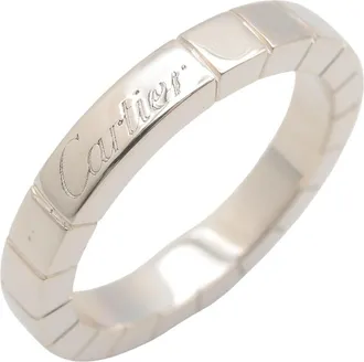 Cartier Lanieres Silver White Gold (18K) Band Ring (Pre-Owned)