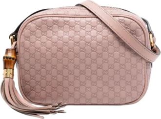 Gucci Pre-owned Cross Body Bags, female, Pink, Size: ONE SIZE Pre-owned Crossbody Bag